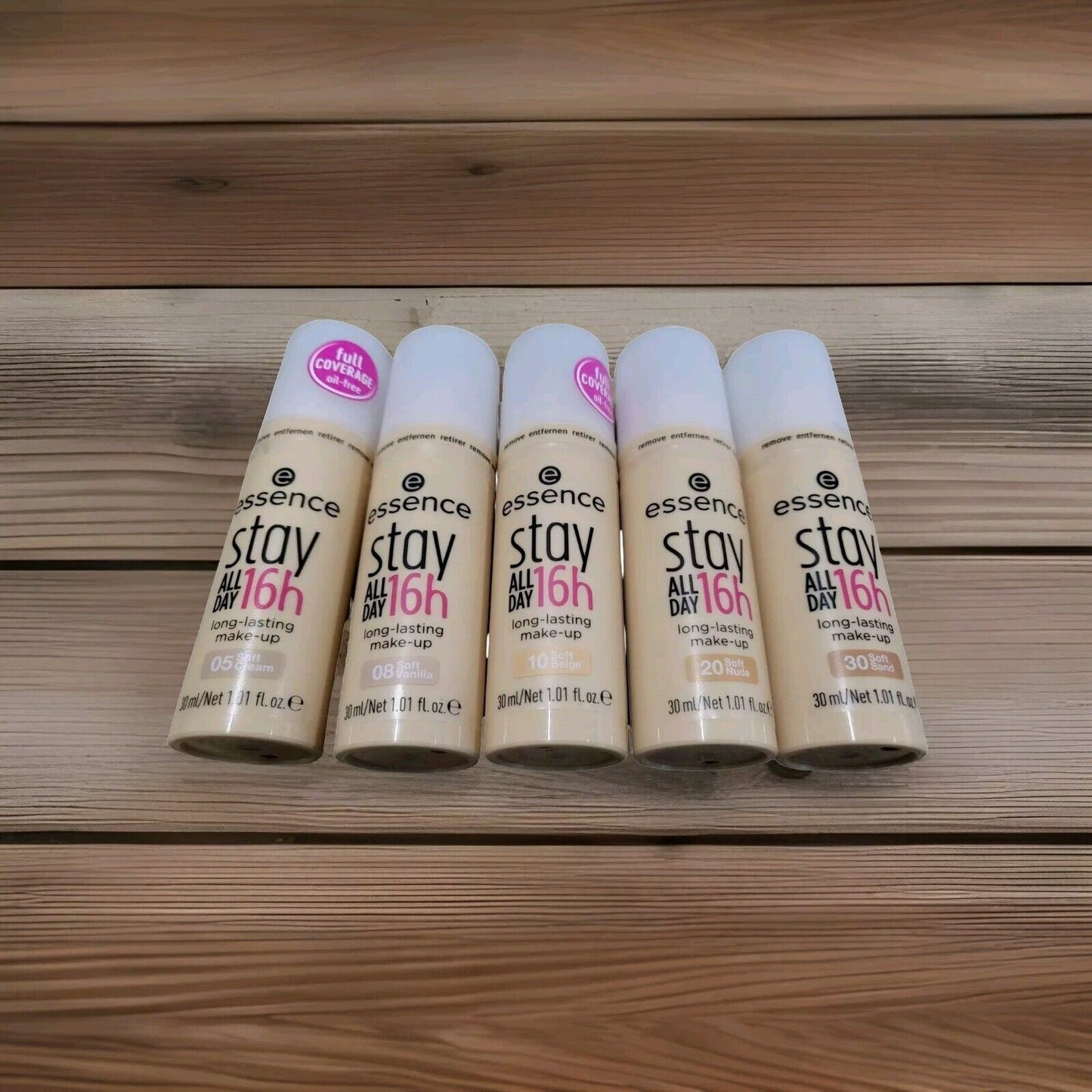 essence stay ALL DAY 16h long-lasting Make-up Plastikflasche Ölfrei 30ml (166,67 €/L)