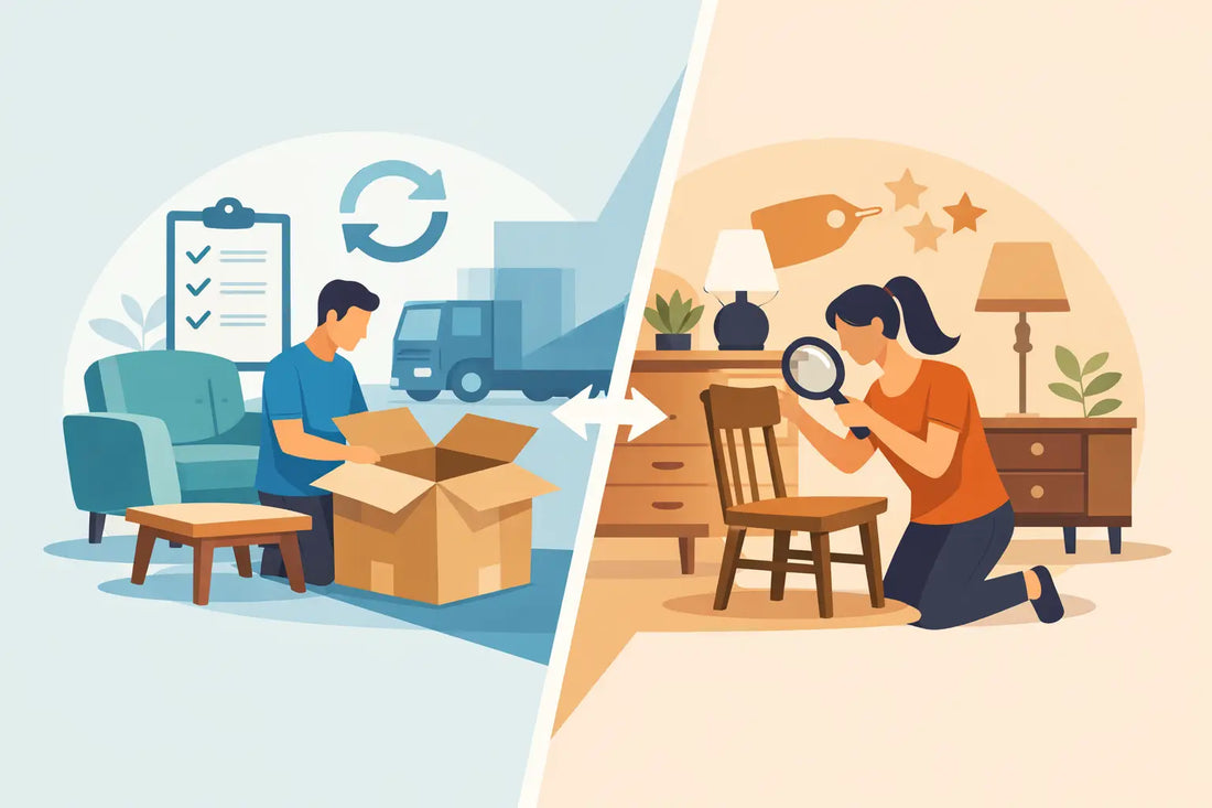 Retourenmöbel vs. Gebrauchtmöbel: Was lohnt sich?