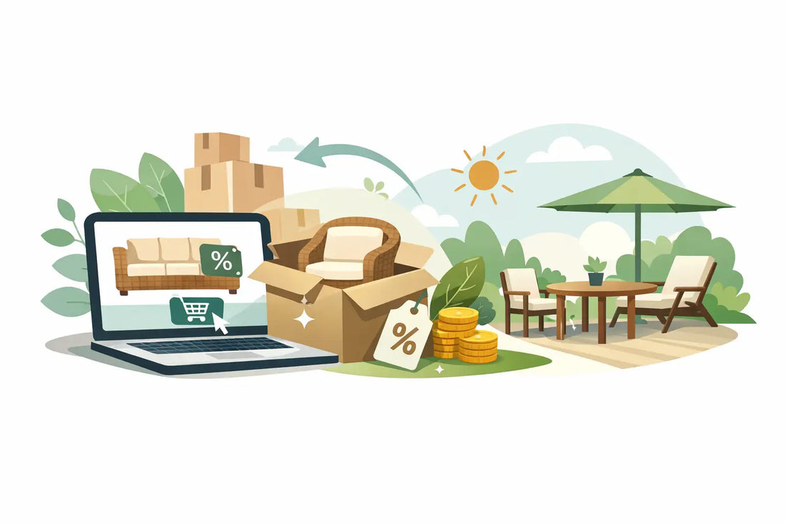 Gartenmöbel-Retouren online bestellen und sparen
