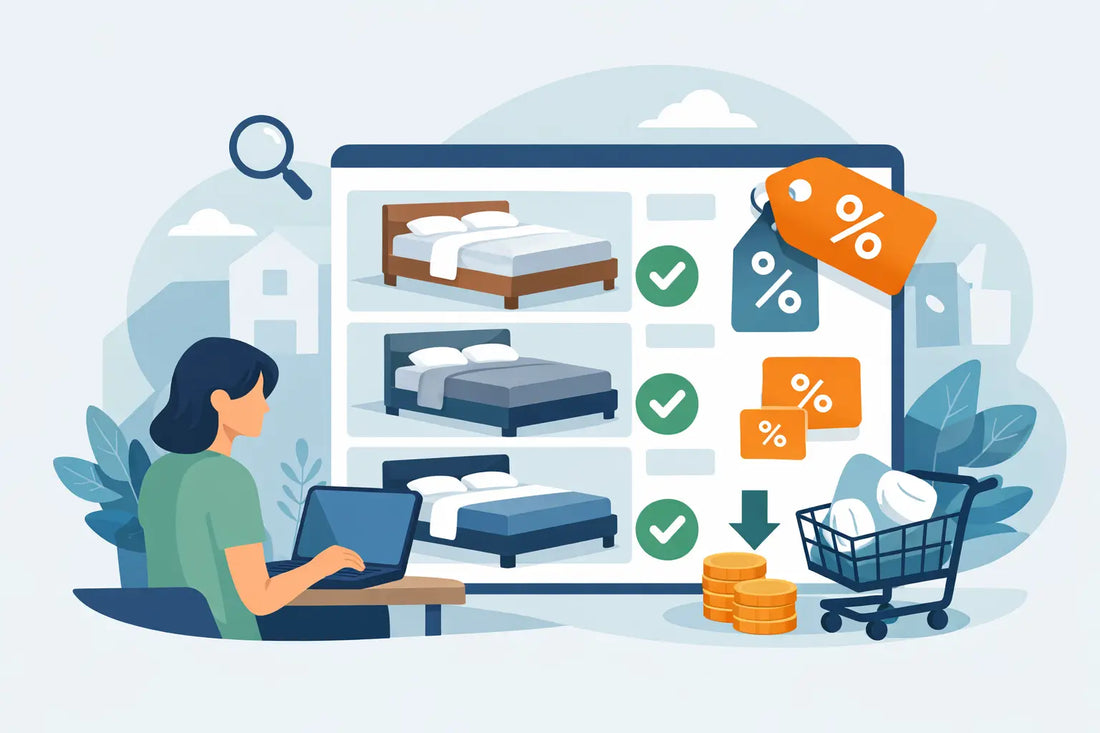 Bett-Retouren online auswählen und clever sparen