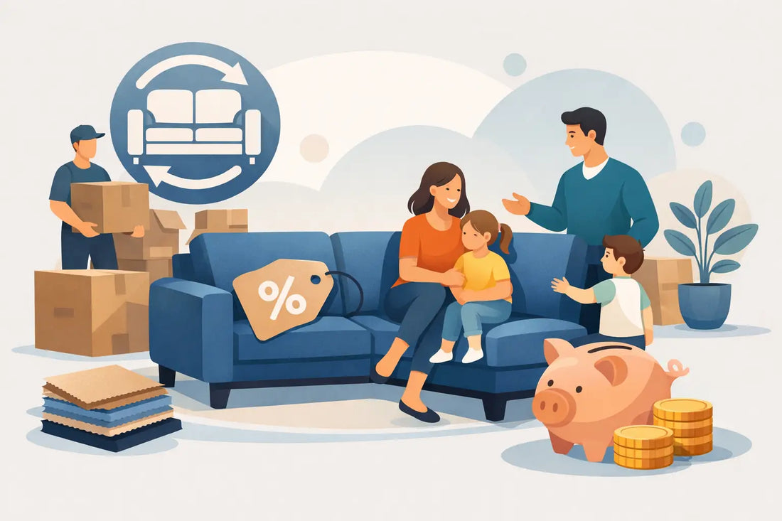 Rückläufer-Sofas für Familien: clever sparen