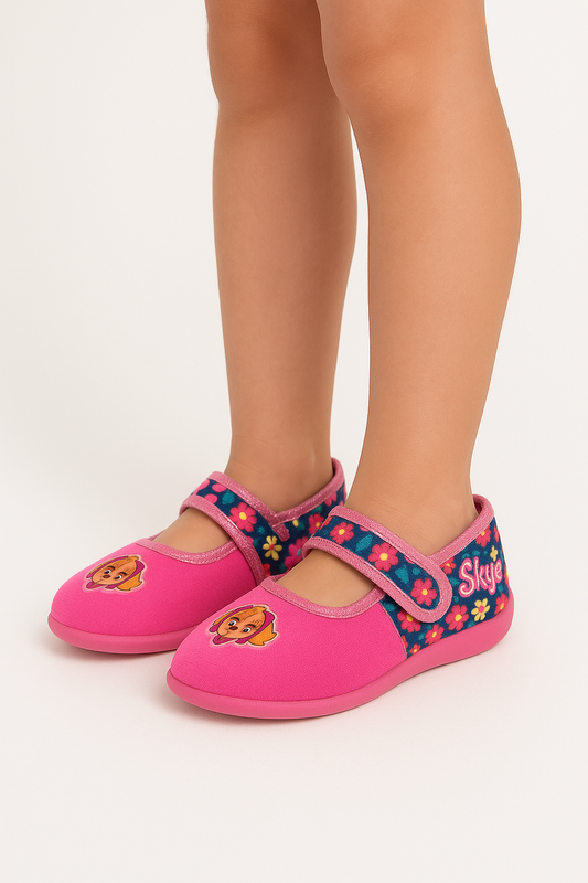 Paw Patrol Skye Hausschuhe Mädchen Kinder Pantoffeln Warm Weich Rosa Schuhe