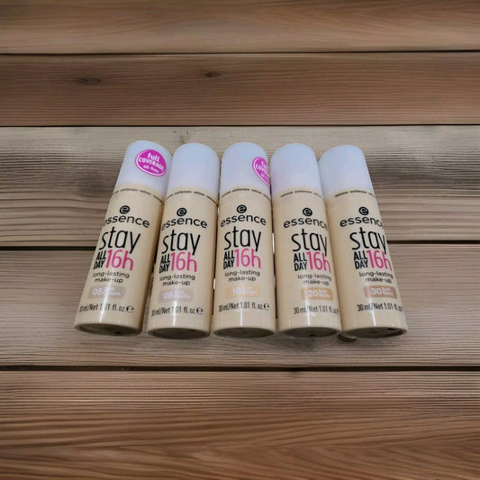 essence stay ALL DAY 16h long-lasting Make-up Plastikflasche Ölfrei 30ml (166,67 €/L)